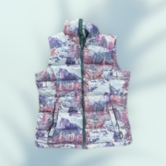 The North Face 700 Fill Nuptse Yosemite Half Dome Goose Down Puffer Vest Size S - Picture 1 of 6